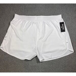 Rhone Mens 5" Extra Mile Short Lined White XXL 101717-101-XXL Training Gym